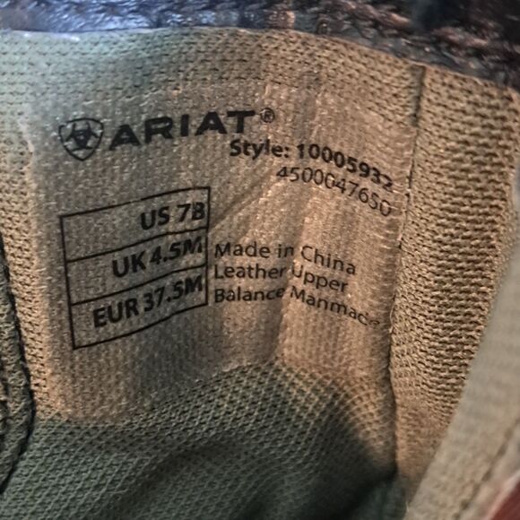 Ariat Heritage Breeze Zip Equestrian Riding Paddock Boots Womens Size 7 - Picture 7 of 12